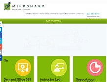 Tablet Screenshot of mindsharp.com